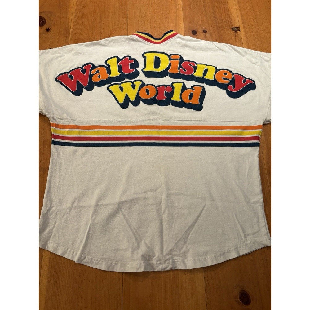 Walt Disney World Spirit Jersey 1971 Retro Striped Long Sleeve Shirt Adult Large